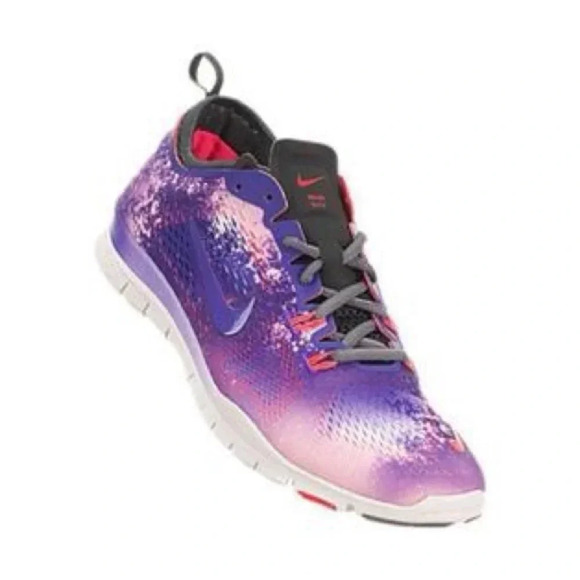 WOMENS NIKE FREE 5.0 TR FIT Purple pink Tie dye SIZE 8